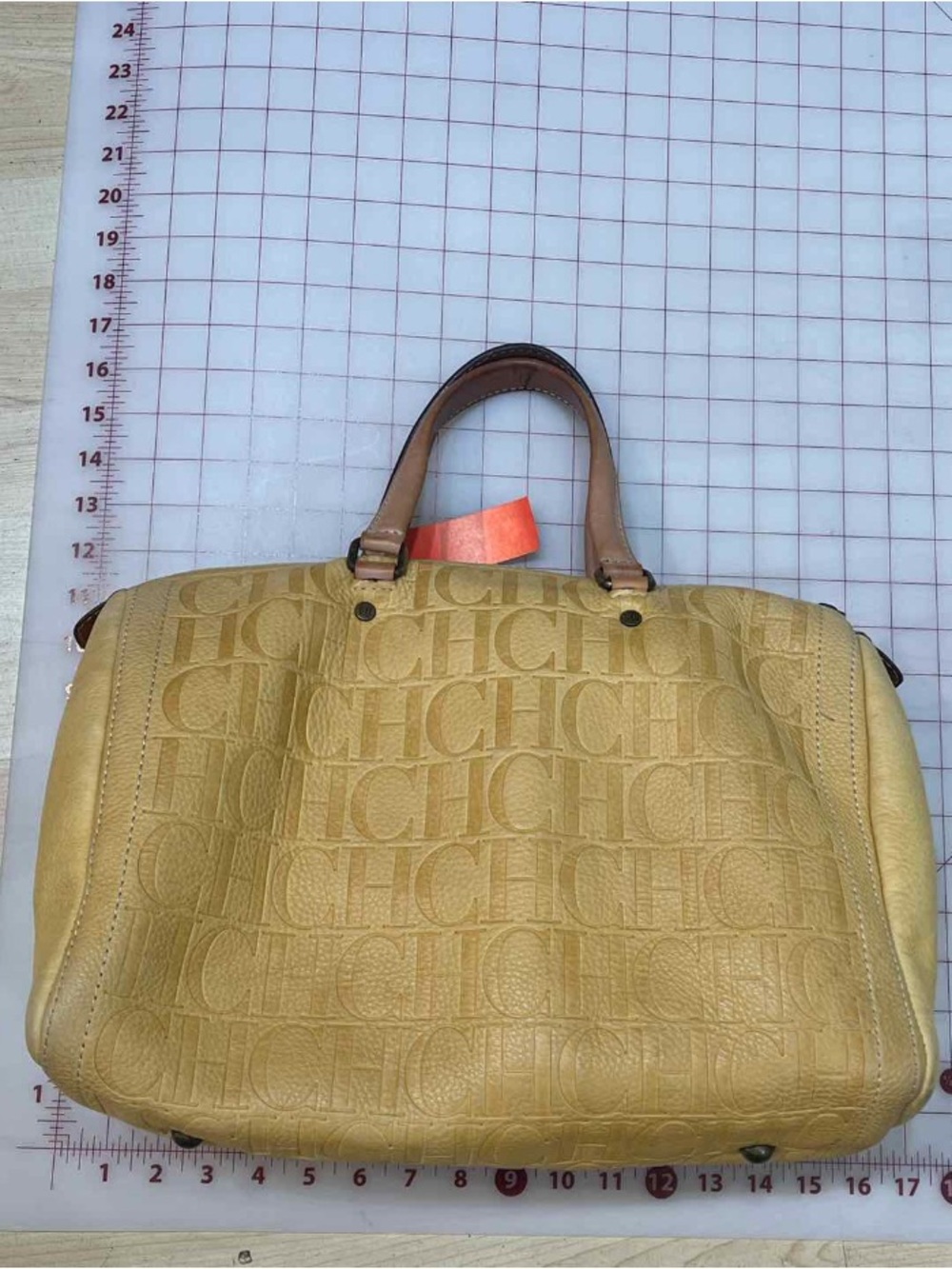 Carolina Herrera Andy 7 Yellow Handbag - Picture 10 of 12